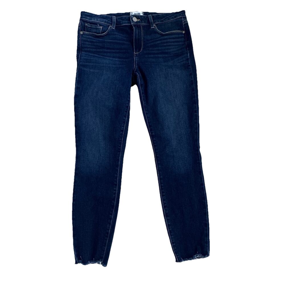 Paige Verdugo Ankle Womens Stretch Denim Jeans Raw Hem Sz 31